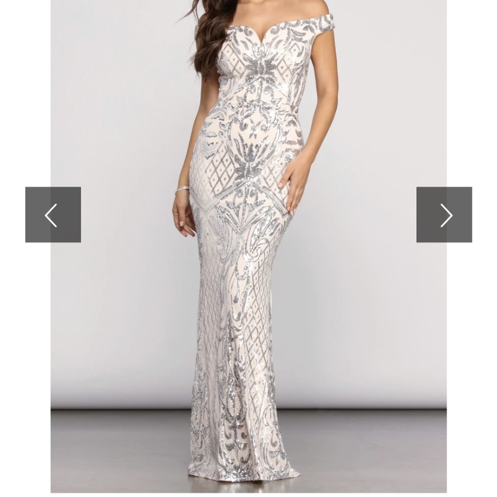 Janessa formal off the shoulder dress
